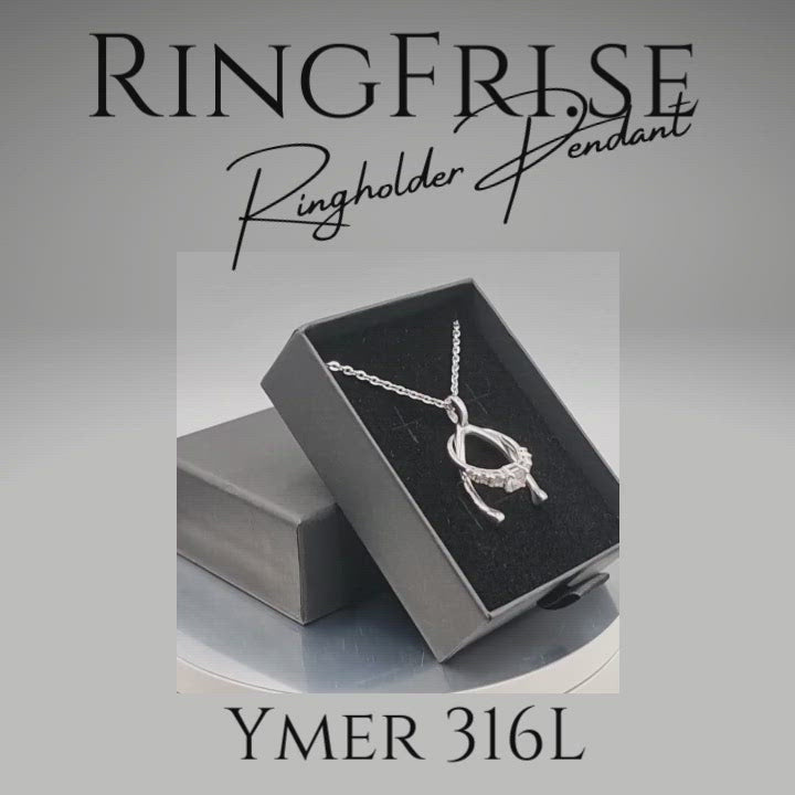 ring holder pendant necklace ringhållare vigselring halsband